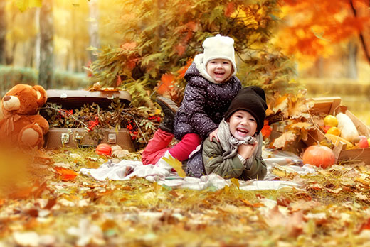 Осенние фотосессии в студии и на природе от студии художественной фотографии PHOTO ART с 50% скидкой