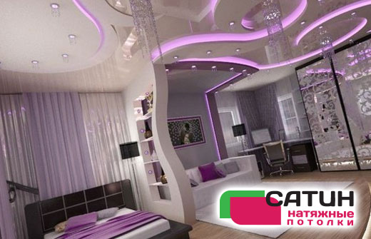 Низкие цены для вашего ремонта! Скидка 35% на изготовление, доставку и монтаж натяжных потолков от компании "Сатин"